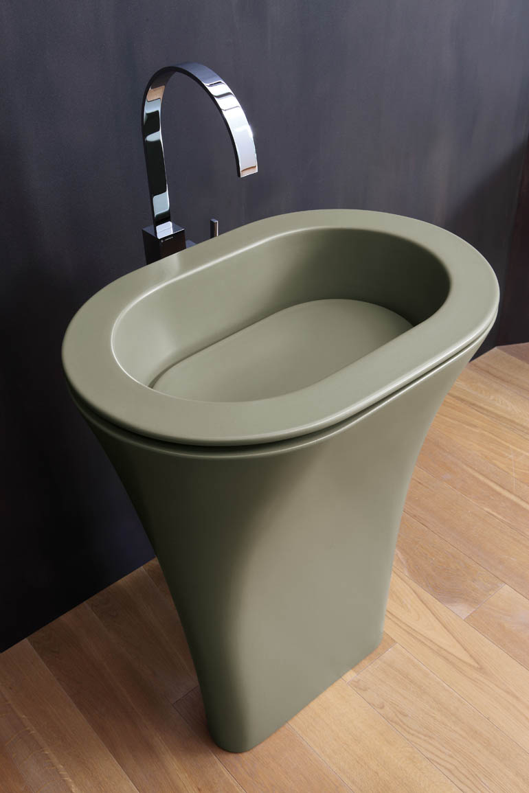 Amedeo pedestal freestanding washbasin