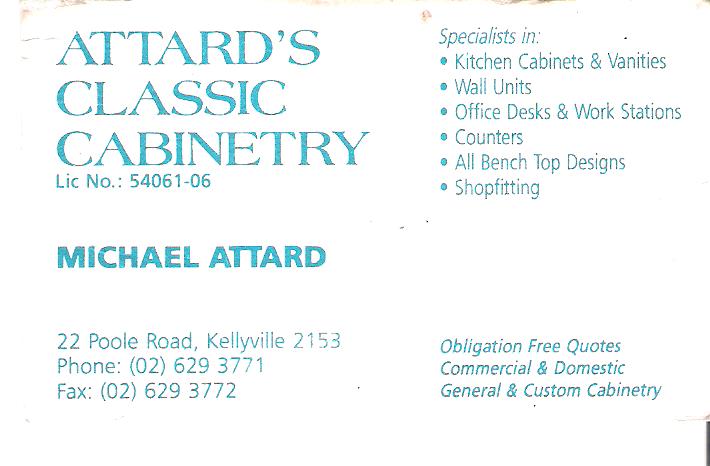 Michael's very first business card!