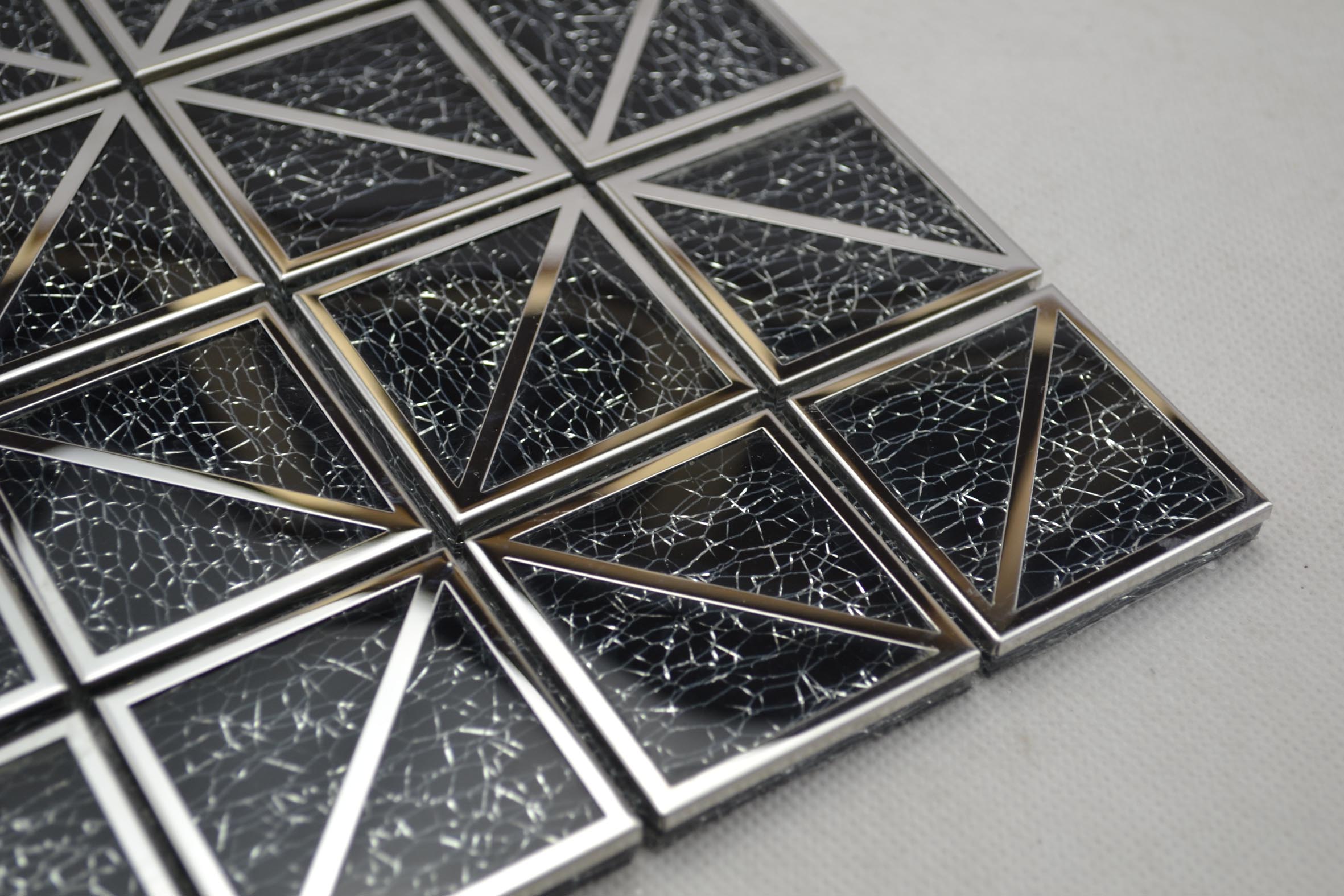 Glass and Stainless Steel Mosaic