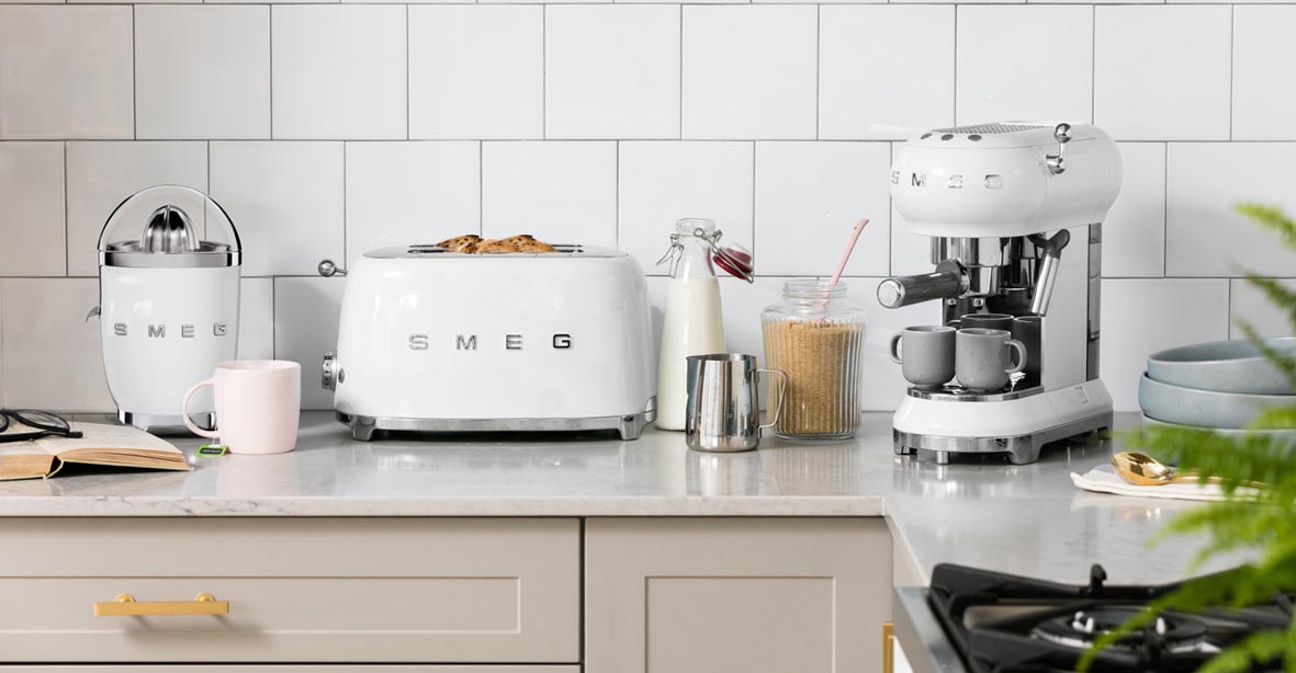 Smeg iconic small appliances in white - The Kitchen and ...