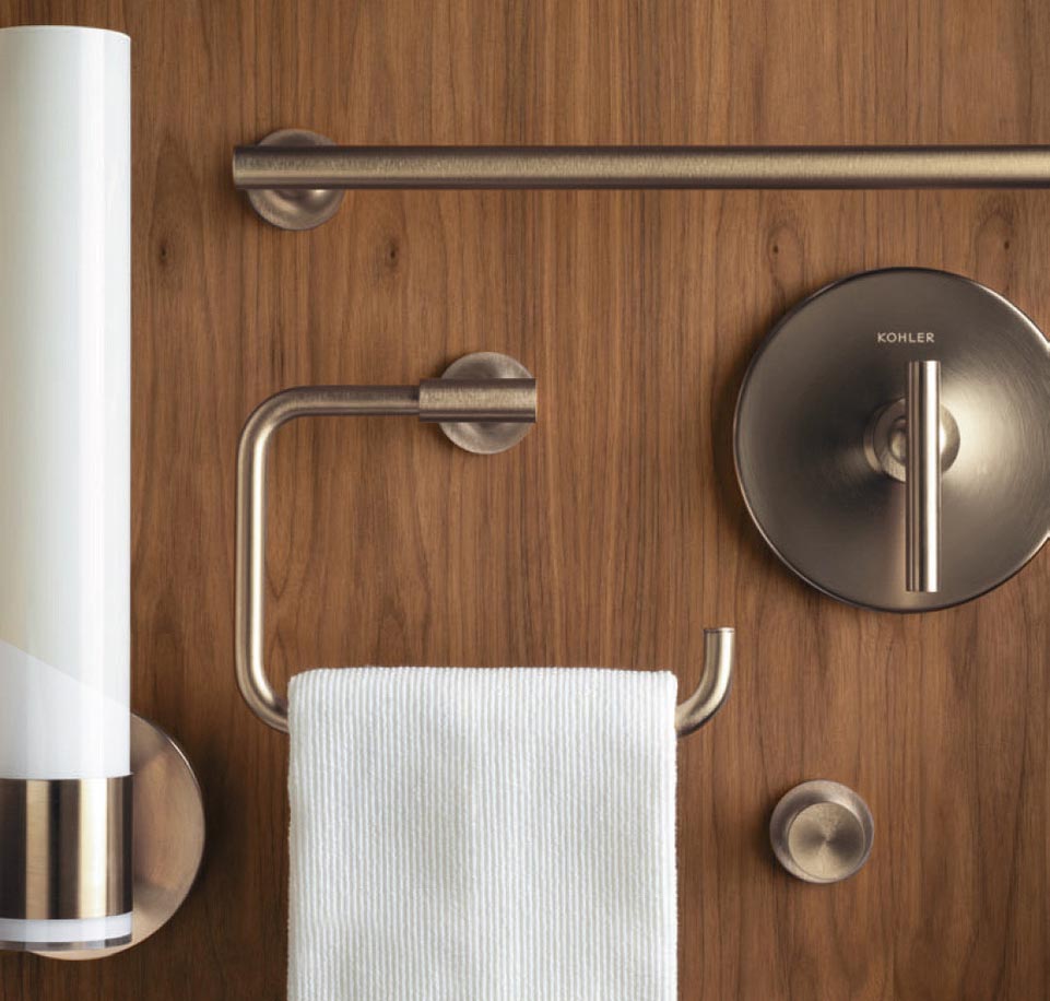 Kohler bathroom accessories in metal finishes - The Kitchen and ...