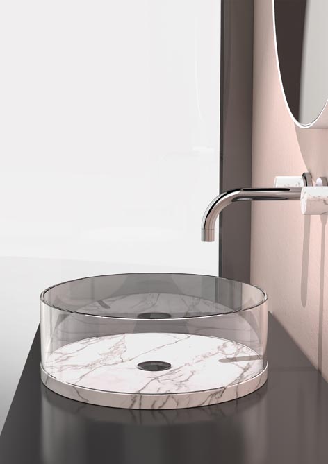 Glass Design marble sinks