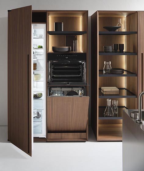 Small Living Kitchens-Falper