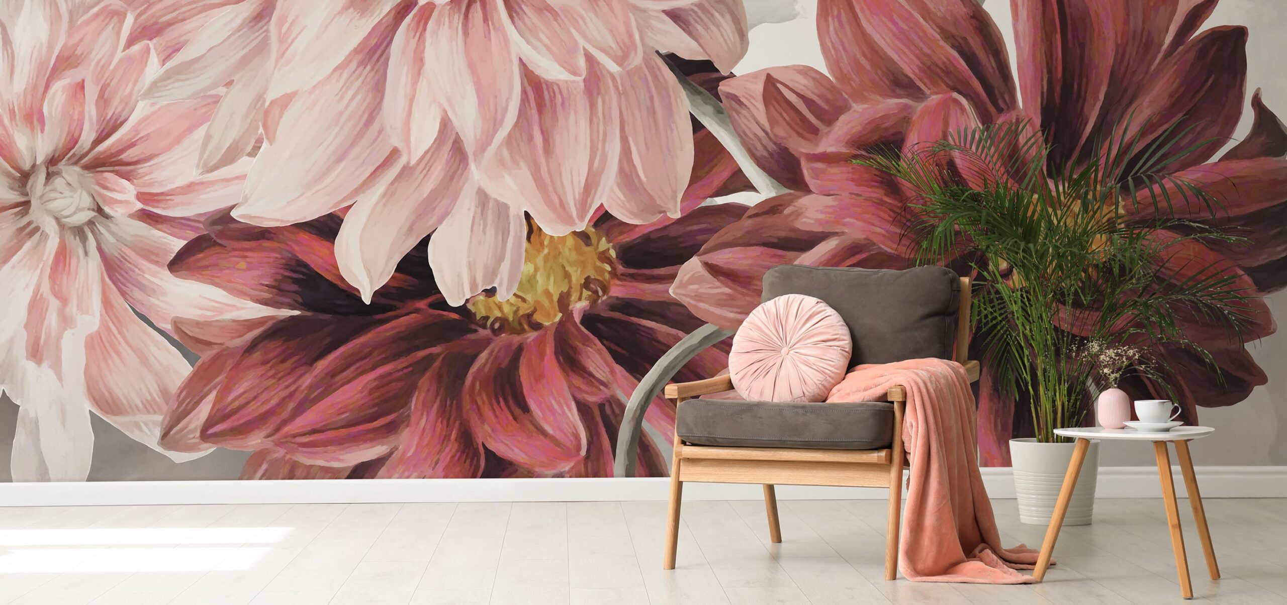 Oversized floral wallpapers by Wallsauce - The Kitchen and Bathroom Blog